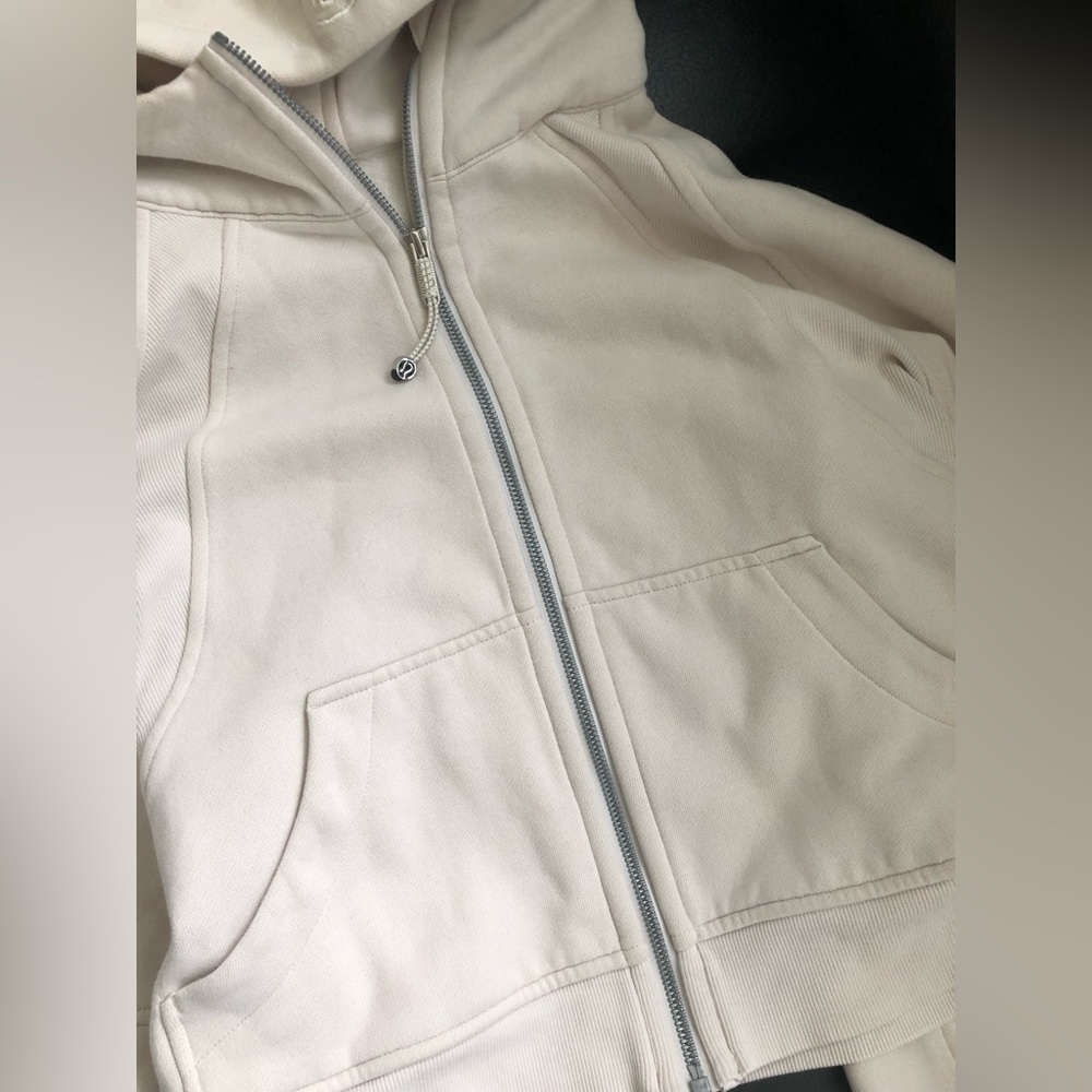 Lululemon Scuba Oversized Full Zip White Opal XS / S EUC! - Picture 5 of 14